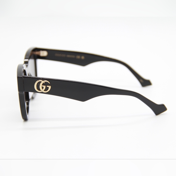NEW GUCCI SQUARE SUNGLASSES GG0998S 001 WOMEN’S GUCCI GG0998S BLACK EYEWEAR - Picture 7 of 12